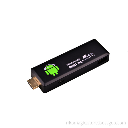 Rikomagic Mk802 II Android4.0 Mini PC Smart Phone Remote Controll Somatic Games Supported A10 Cortex A8 1GB RAM 4G ROM